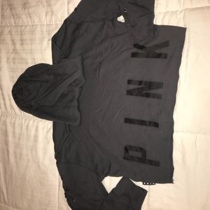 Like new PINK cropped sweat shirt!